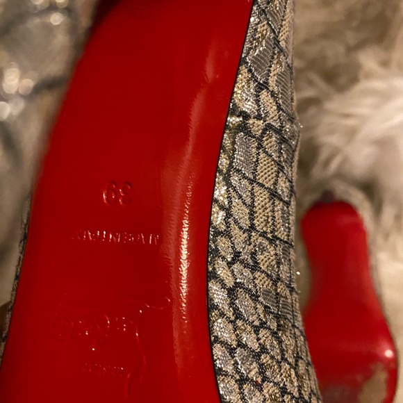 Silver Christian Louboutin (No box, Just dust bag) - Picture 4 of 4